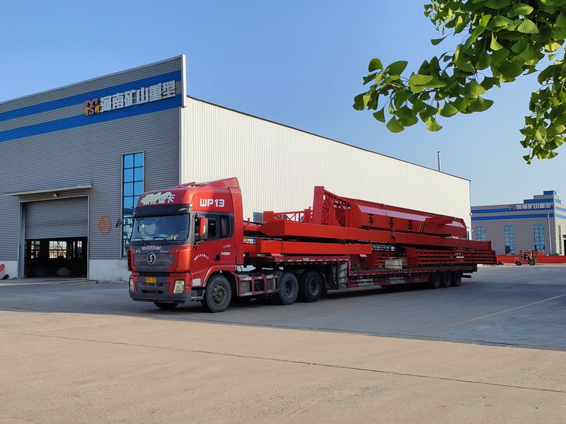 電動葫蘆門式起重機 2臺 MHxh10t—25m 外懸5/5m MHxh5t—23m 外懸4.5/4.5m 制作完成，發往青海交付客戶使用